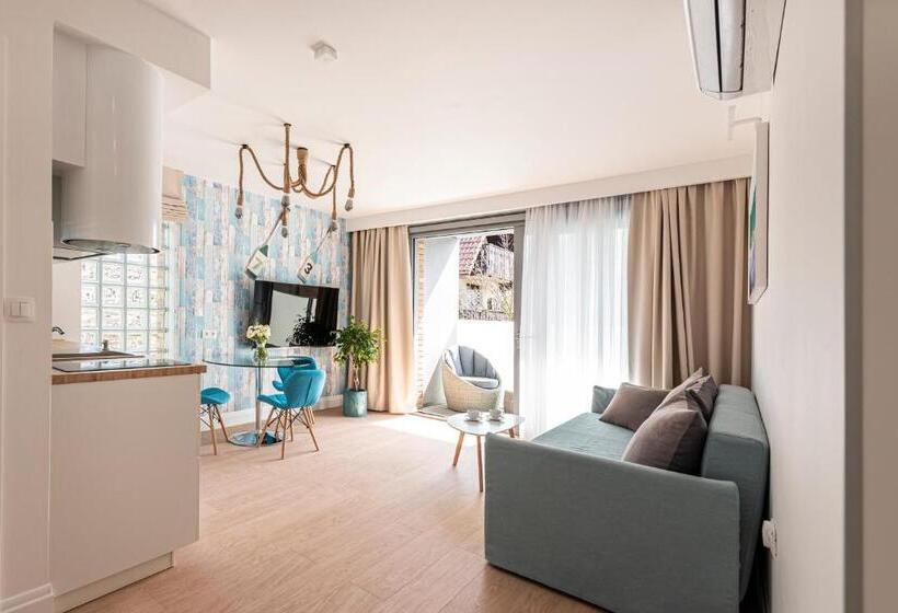 آپارتمان دوبلکس 1 خوابه, Lapwing Residence Sopot