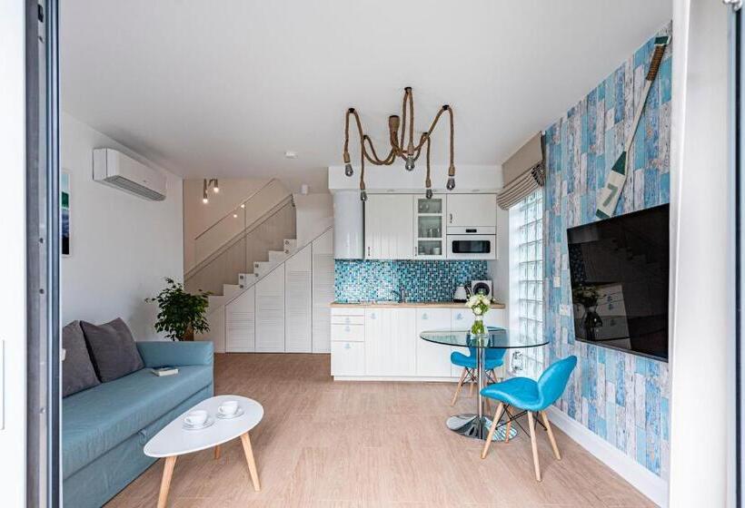 آپارتمان دوبلکس 1 خوابه, Lapwing Residence Sopot