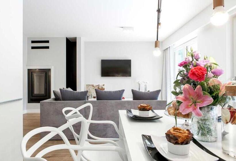 آپارتمان 1 خوابه همکف, Lapwing Residence Sopot