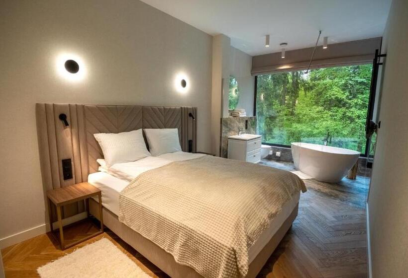 １ベッドルームのデラックスアパートメント, Enklawa Białowieska Forest & Spa