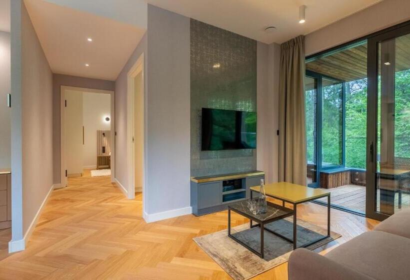 １ベッドルームのデラックスアパートメント, Enklawa Białowieska Forest & Spa