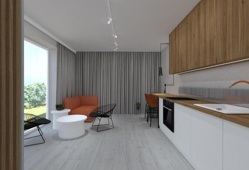 Апартаменты 1 Спальня с Террасой, Stylowe Apartamenty Plewiska