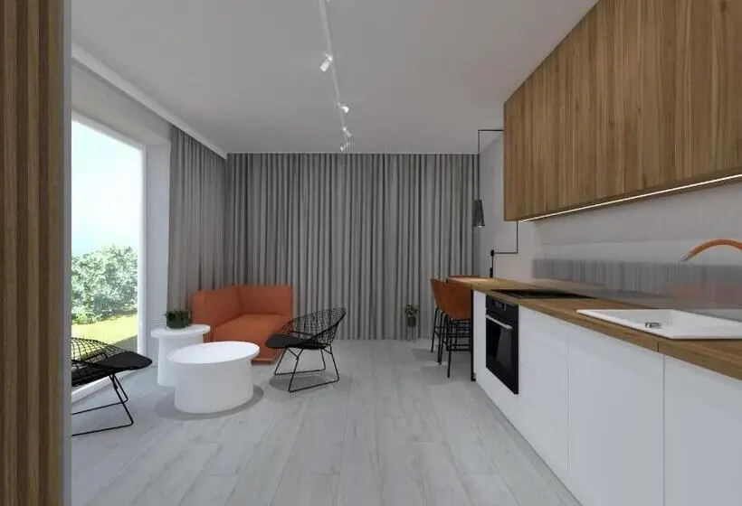Huoneisto 1 Makuuhuone Terassi, Stylowe Apartamenty Plewiska