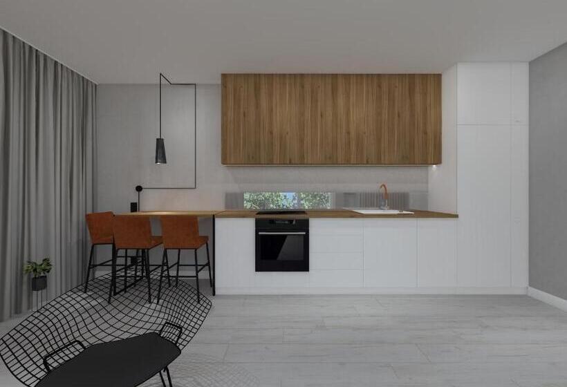 Апартаменты 1 Спальня с Террасой, Stylowe Apartamenty Plewiska