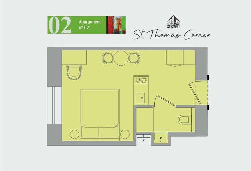 آپارتمان سوپریور 1 خوابه, Saint Thomas Corner By Upstairs