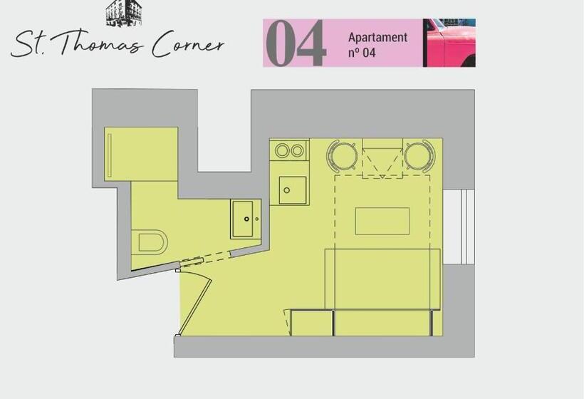 آپارتمان عادی 1 خوابه, Saint Thomas Corner By Upstairs