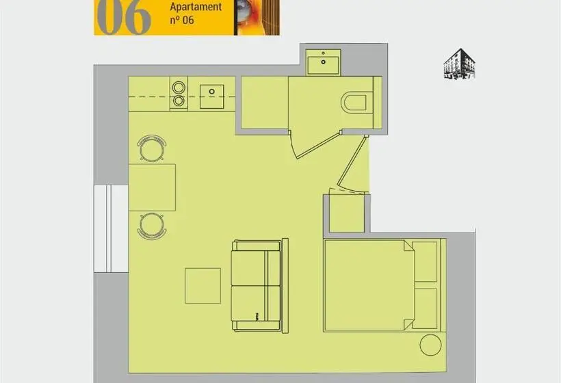 １ベッドルームのデラックスアパートメント, Saint Thomas Corner   By Upstairs