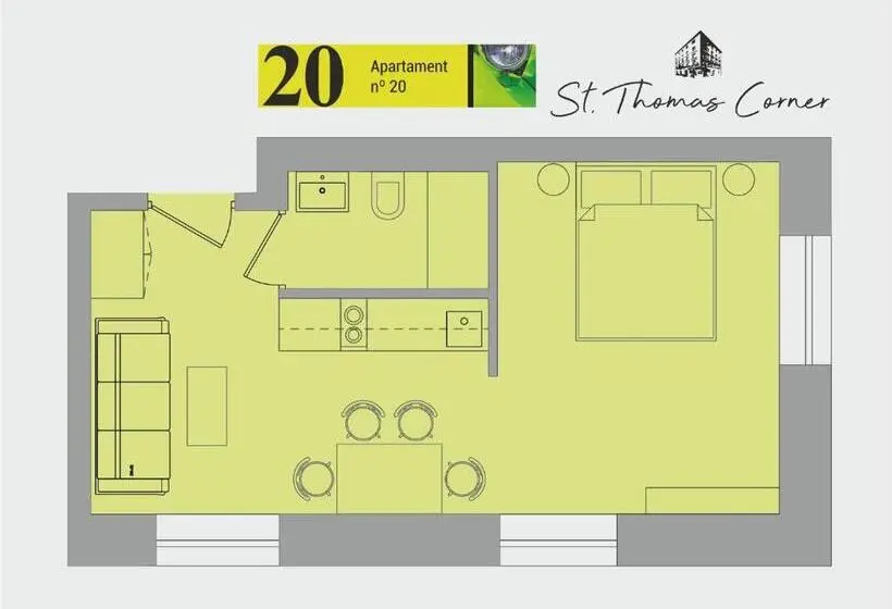 1 Bedroom Premium Apartment City View, Saint Thomas Corner   By Upstairs