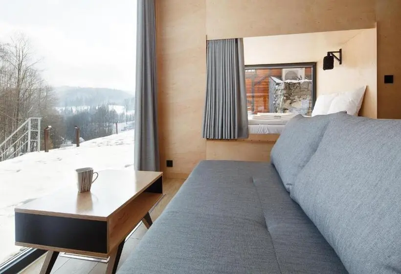 テラス付き１ベッドルームアパートメント, Apartamenty Szuflandia Z Sauną, Jacuzzi, Przy Stoku Narciarskim