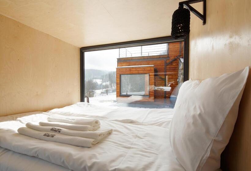 آپارتمان 1 خوابه با تراس, Apartamenty Szuflandia Z Sauną, Jacuzzi, Przy Stoku Narciarskim