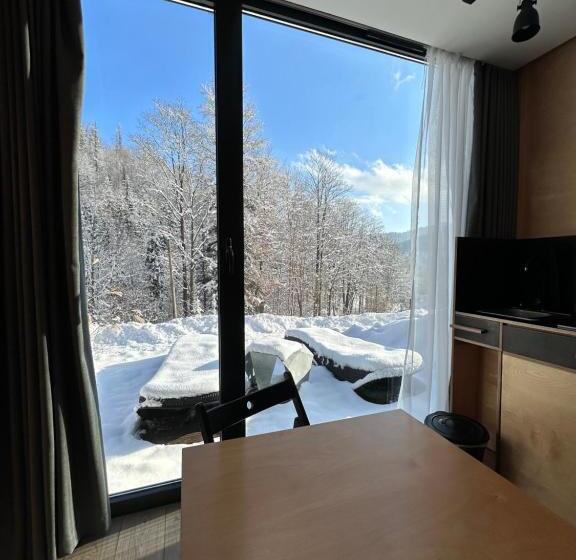 آپارتمان 1 خوابه با تراس, Apartamenty Szuflandia Z Sauną, Jacuzzi, Przy Stoku Narciarskim