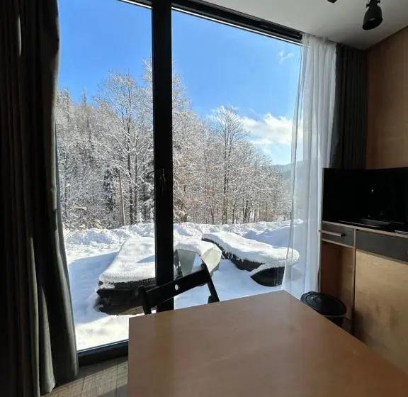 テラス付き１ベッドルームアパートメント, Apartamenty Szuflandia Z Sauną, Jacuzzi, Przy Stoku Narciarskim