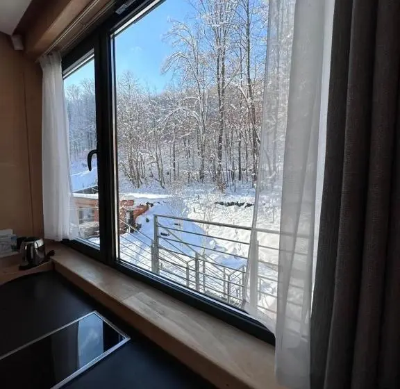 景色の見える一ベッドルームアパートメント, Apartamenty Szuflandia Z Sauną, Jacuzzi, Przy Stoku Narciarskim