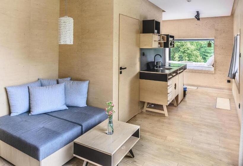 آپارتمان 1 خوابه با تراس, Apartamenty Szuflandia Z Sauną, Jacuzzi, Przy Stoku Narciarskim