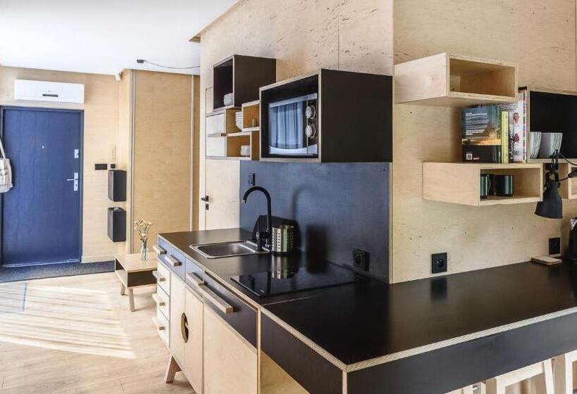 Апартаменты 1 Спальня с Террасой, Apartamenty Szuflandia Z Sauną, Jacuzzi, Przy Stoku Narciarskim