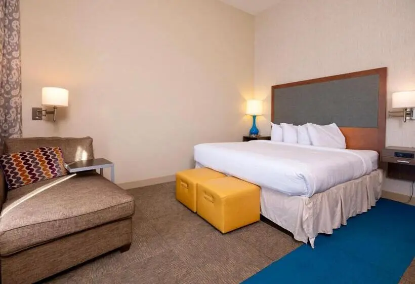 身障者適用キングサイズベッドルーム, Flag Point Inn And Suites Pratt By Fairbridge