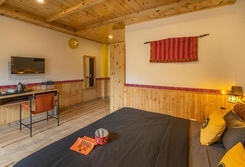 带阳台的豪华间, The Hosteller Tirthan Valley