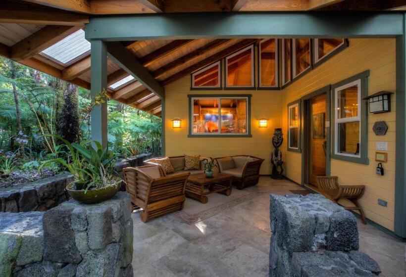 带按摩浴盆的套房, Volcano Mist Cottage