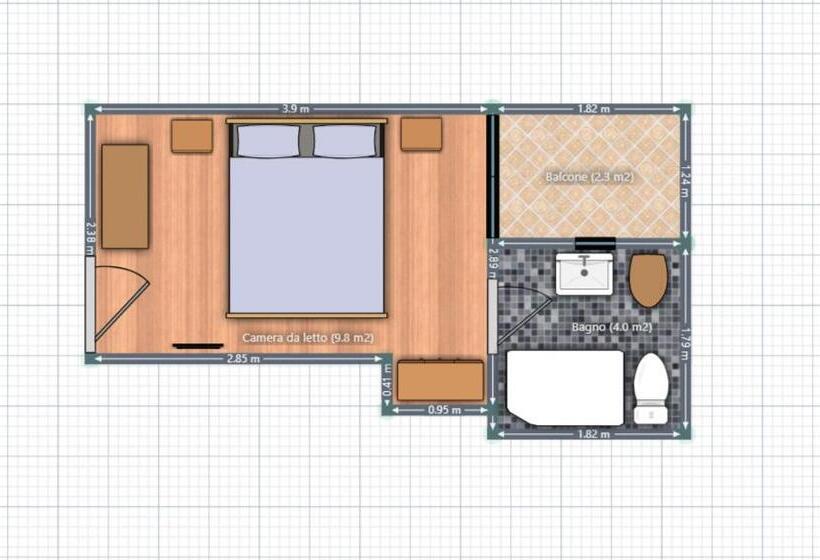 غرفة قياسية فردية مطلة علي البحر, Olympic