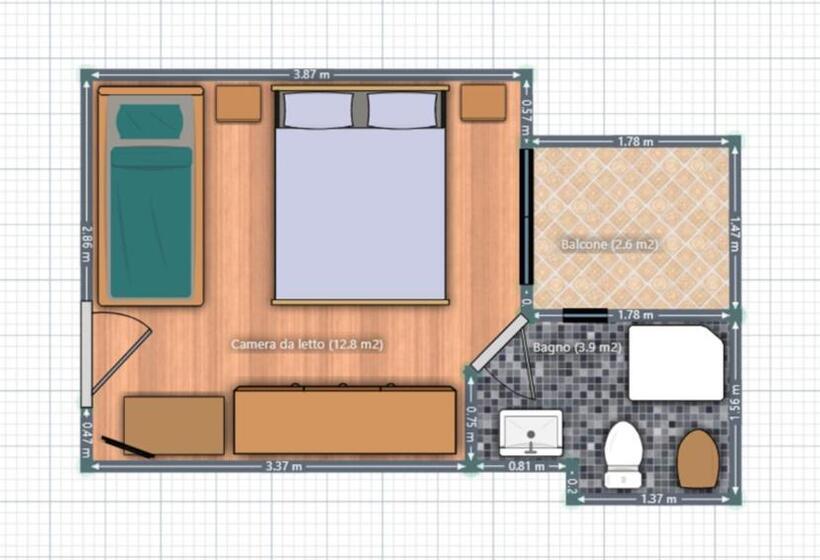Triple Room Sea View, Olympic