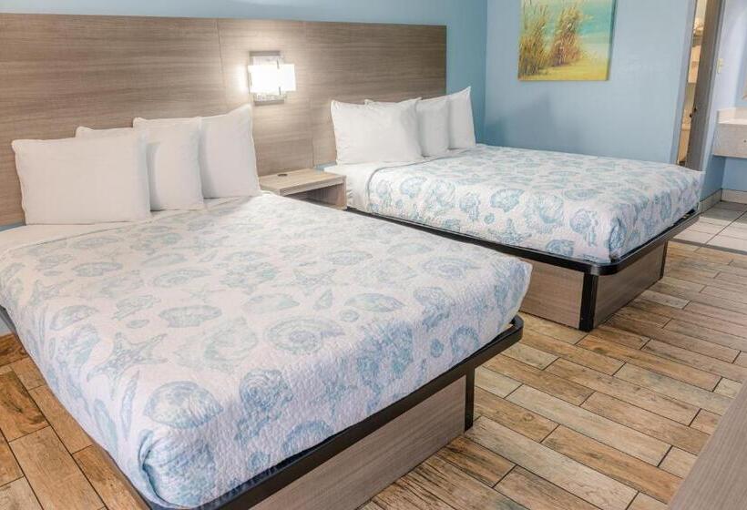 带2个双人床的标准工作室, Sandcastle Inn