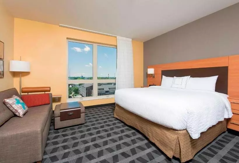 キングサイドベッドのスタンダードワンルーム, Towneplace Suites By Marriott Champaign