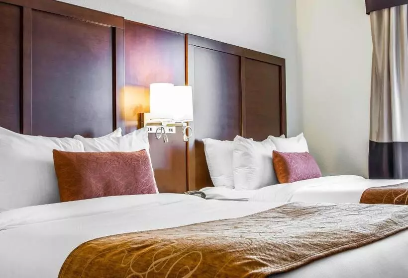 ２ダブルベッドのスタンダードルーム, Comfort Suites Woodland  Sacramento Airport