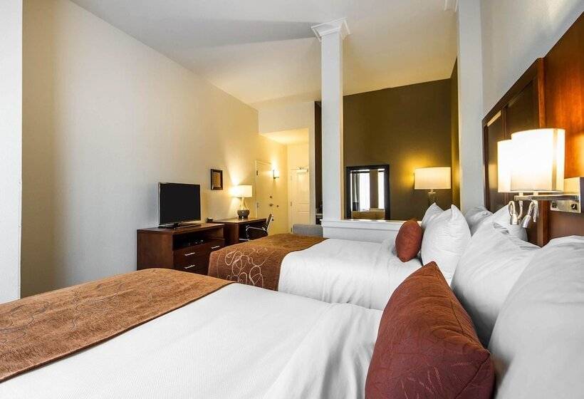 غرفه قياسيه سريرين مزدوجين, Comfort Suites Woodland  Sacramento Airport