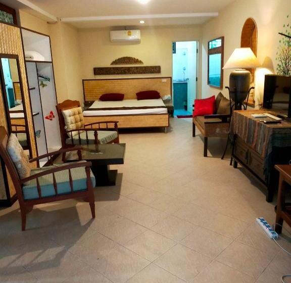 庭の見える1ベッドルームアパートメント, Samuigreenvalley Resort