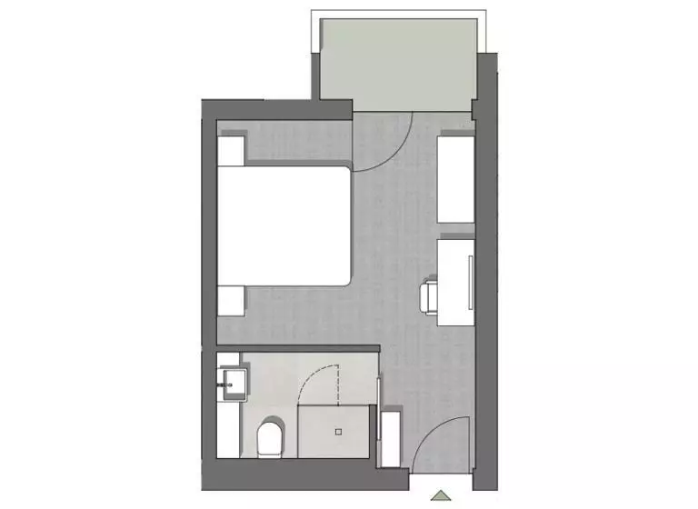 バルコニー付きスタンダードルーム, Panoramahotel Fliesserhof