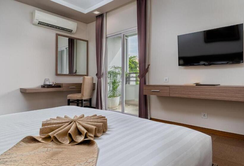 חדר דחוקס עם מיטת קינג, Anik Boutique Hotel & Spa On Norodom Blvd