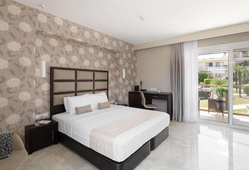 חדר דלוקס צדדי נוף לים, Blue Bay Halkidiki