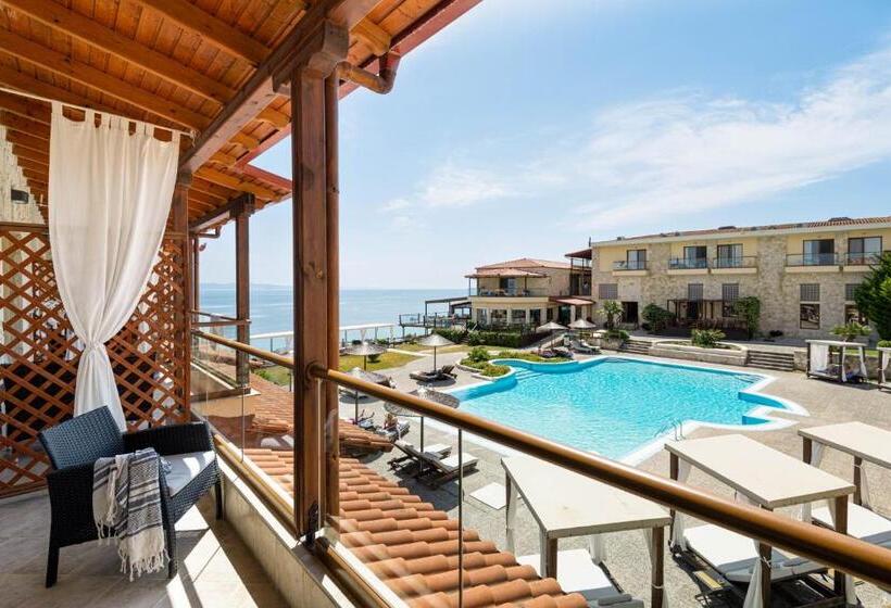 חדר דלוקס צדדי נוף לים, Blue Bay Halkidiki