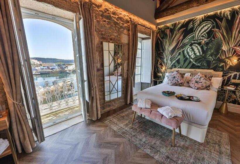 스탠다드 발코니 룸 바다 전망, Hospedium Hotel Barómetro de Camariñas