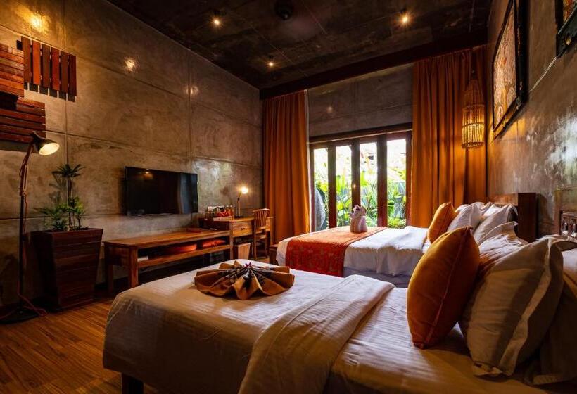 ガーデンビューのデラックストリプルルーム, Ipoh Bali