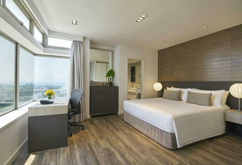 آپارتمان لوکس 1 خوابه, Parkroyal Serviced Suites Singapore
