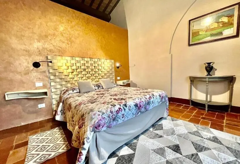 Villa 1 Makuuhuone Puutarhanäkymä, Agriturismo Villa La Fontina