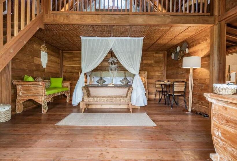 וילת דופלקס חדר שינה 1, Kirani Joglo Villa Bali By Mahaputra