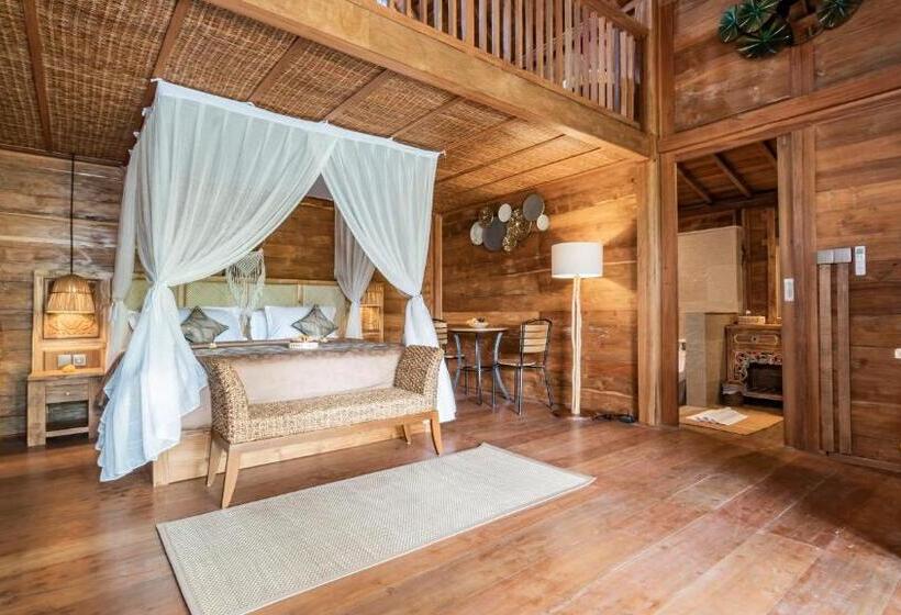 וילת דופלקס חדר שינה 1, Kirani Joglo Villa Bali By Mahaputra