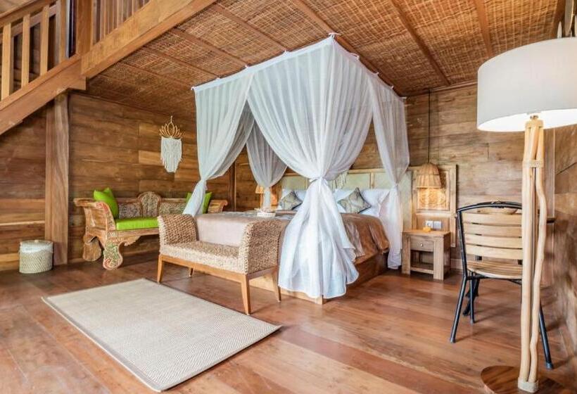 וילת דופלקס חדר שינה 1, Kirani Joglo Villa Bali By Mahaputra