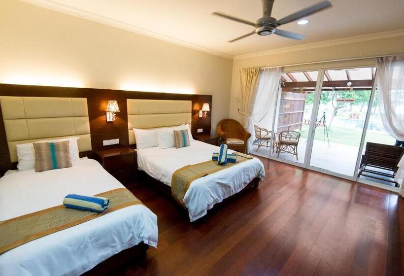 디럭스 룸 바다 전망, Langkah Syabas Beach Resort