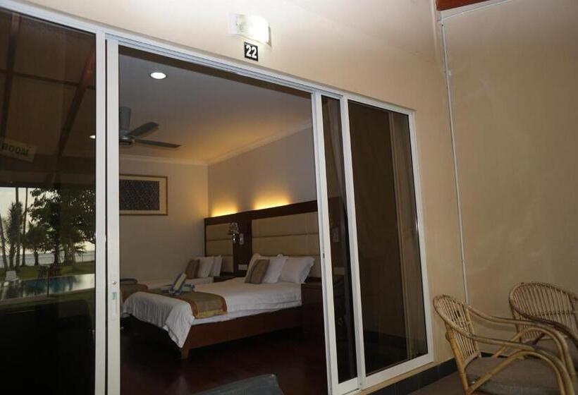 חדר דלוקס נוף לים, Langkah Syabas Beach Resort