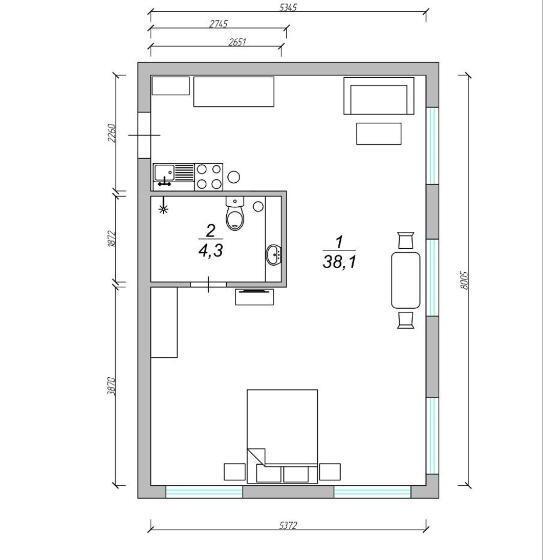 شقة سوبريور غرفة واحدة, Dee Apartments