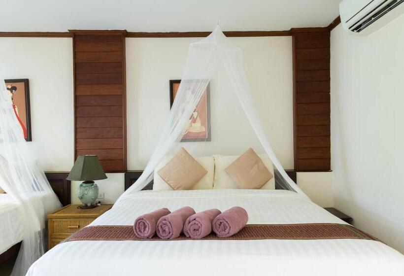 غرفة عائلية مطلّة علي الحديقة, Ao Cho Grandview Hideaway Resort