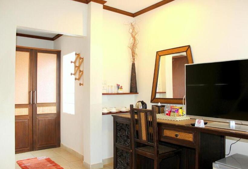 غرفة عائلية مطلّة علي الحديقة, Ao Cho Grandview Hideaway Resort