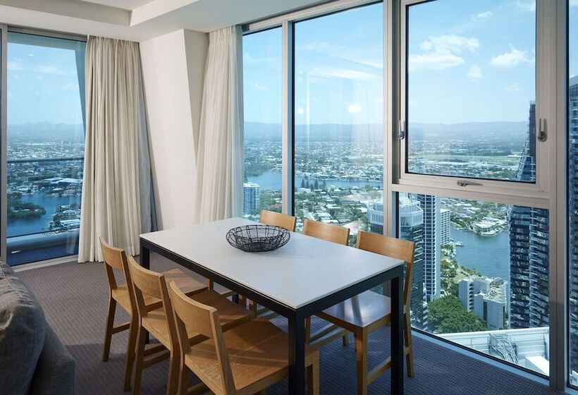 آپارتمان 3 خوابه با چشمانداز دریا, Hilton Surfers Paradise Hotel & Residences