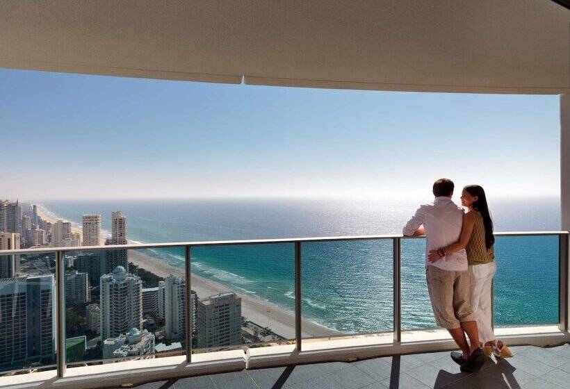 침실 3개 바다 전망 아파트, Hilton Surfers Paradise Hotel & Residences