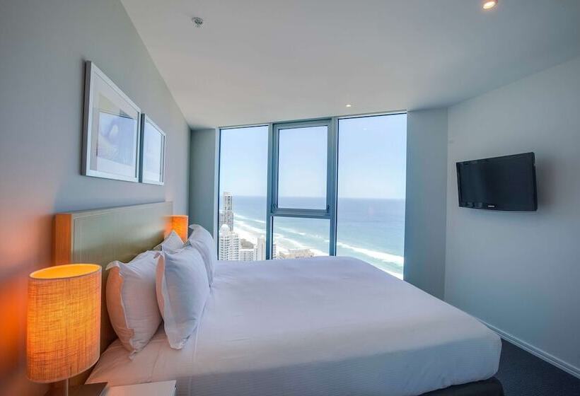 آپارتمان 3 خوابه با چشمانداز دریا, Hilton Surfers Paradise Hotel & Residences