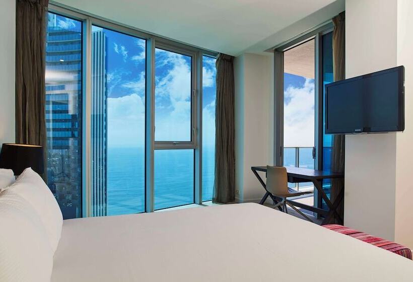 1침실 펜트하우스 아파트, Hilton Surfers Paradise Hotel & Residences