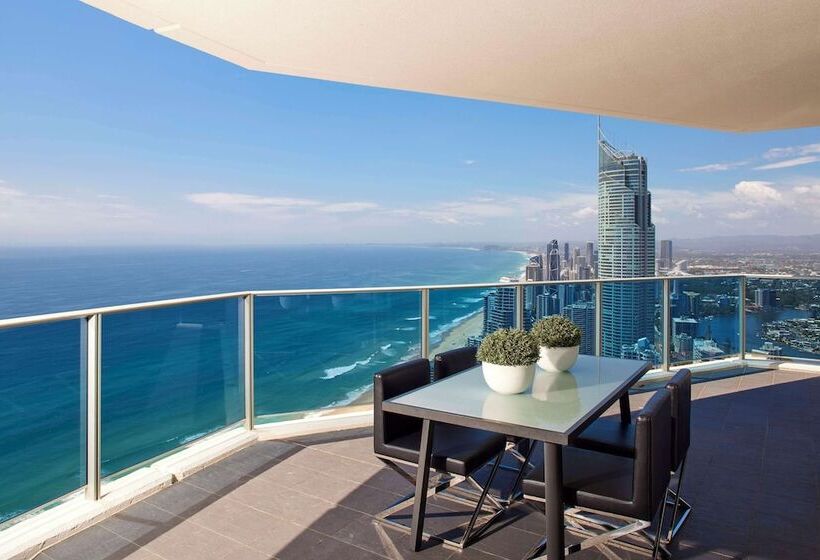1침실 펜트하우스 아파트, Hilton Surfers Paradise Hotel & Residences